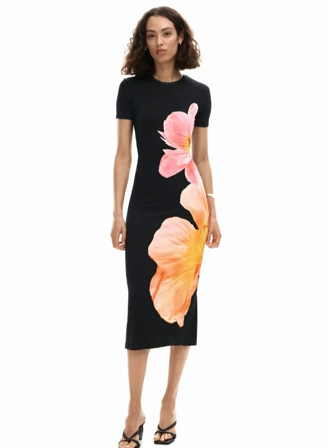 DESIGUAL Long Floral Dress